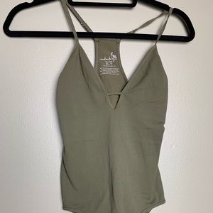 Free People Olive Bodysuit